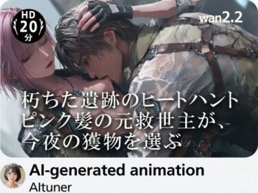 【無料で読める？】【20分HD】朽ちた遺跡のヒートハント──ピンク髪の元救世主が、今夜の獲物を選ぶ 【AItuner】