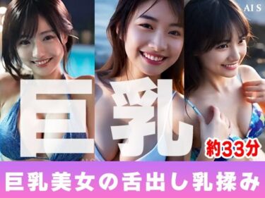 【無料で読める？】【約33分】『巨乳美女の舌出し乳揉み』見せつける巨乳美。-AIで描く究極の美女達- 【AIで絶世の美女を作る】