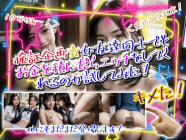 【無料で読める？】検証企画☆女友達同士でもお金を積んだらエッチをしてくれるのか試してみた！ 【パイパンマン】