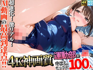【無料で読める？】【4K神画質】運動部のJK100人と淫乱中出しセックス【115分】 【ぬるぬるアニメ】