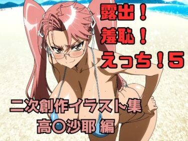 【無料で読める？】露出！羞恥！えっち！ 二次創作イラスト集5［高〇沙耶］ 【ギリギリあんだーどっぐ】