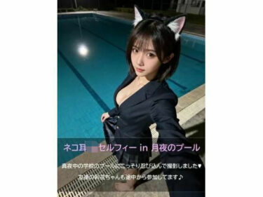 【無料で読める？】【PDF版】ネコ耳JKセルフィー in 月夜のプール 【抹茶パフェ】