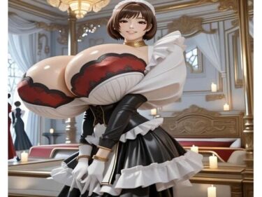 【無料で読める？】【AIイラスト集】ハイパー爆乳メイドの宮廷奉仕 【Bro3AIdea】