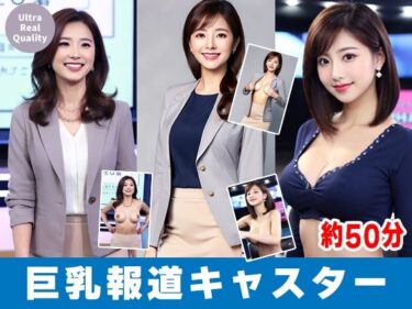 【無料で読める？】【約50分】『巨乳女性キャスターの乳揉み2』ニュース番組の裏と揺れる胸。-AIで描く究極の美女達- 【AIで絶世の美女を作る】