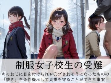 【無料で読める？】制服女子校生の受難   -キモおじに目を付けられ、レ〇プされそうになったものの 「抜き」を条件提示して貞操を守ることができた事案- 【ふぁい】