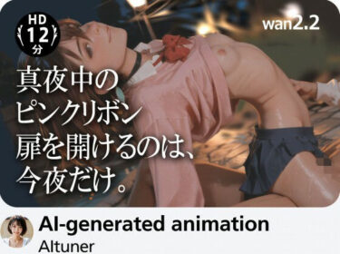 【無料で読める？】【12分HD】真夜中のピンクリボン――扉を開けるのは、今夜だけ。 【AItuner】