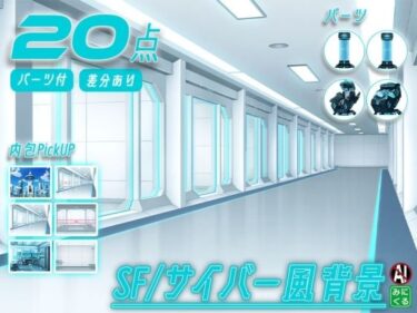【無料で読める？】みにくる背景CG素材集『未来編』part02-Blue×White- 【背景専門店みにくる】