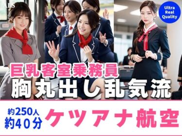 【無料で読める？】【約40分】『ケツアナ航空』客室乗務員、胸丸出し乱気流。-AIで描く究極の美女達- 【AIで絶世の美女を作る】