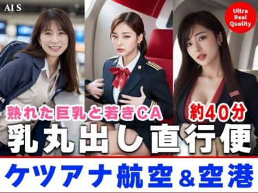 【無料で読める？】【約40分】『ケツアナ航空＆空港』熟れた客室乗務員、制服を脱ぎ去り淫乱発着。-AIで描く究極の美女達- 【AIで絶世の美女を作る】