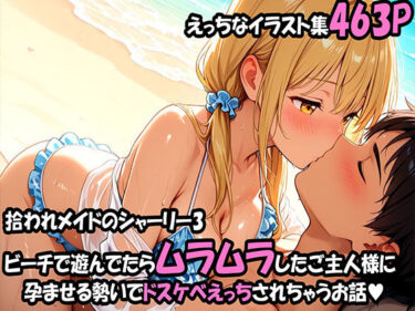 【無料で読める？】拾われメイドのシャーリー 3 ビーチで遊んでたらムラムラしたご主人様に孕ませる勢いでドスケベえっちされちゃうお話 【えっちなメイド喫茶】
