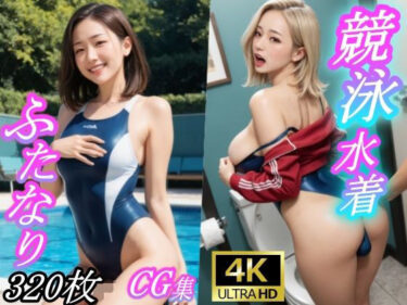 【無料で読める？】競泳水着ふたなりCG集 【ふたなり工房】