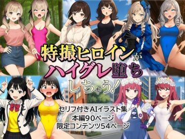 【無料で読める？】特撮ヒロインがハイグレ堕ちしちゃうイラスト集 【茶色むつき】