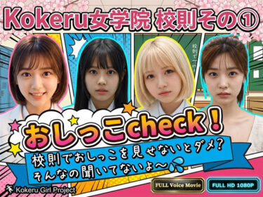 【無料で読める？】【Kokeru Girl】Kokeru女学院 校則その 1「おしっこcheck」 【Kokeru Girl Project】