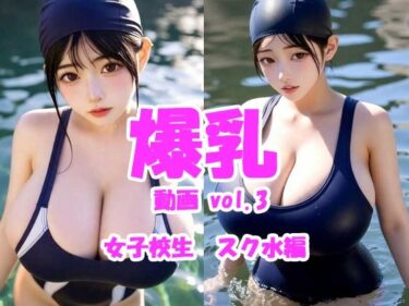 【無料で読める？】爆乳動画 vol.3 女子校生スク水編 【Tomomix.ai】