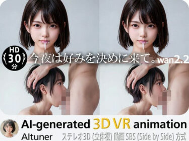 【無料で読める？】3D VR SBS【30分HD】今夜は好みを決めに来て。 【AItuner】