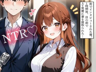 【無料で読める？】【NTR】街でインタビューされた俺。1時間後、目の前でAV男優に妻を寝取られた… 【寝取られクラブ】