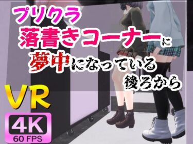 【無料で読める？】【4KVR】プリクラ落書きコーナーに夢中になっている後ろから 【STR-Ex】