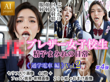 【無料で読める？】JK ブレザー女子校生  精子まみれの日常 《通学電車 編》vol.2 【Oedipus】