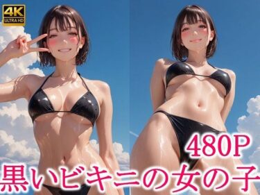 【無料で読める？】黒いビキニの女の子 【わっしょい】