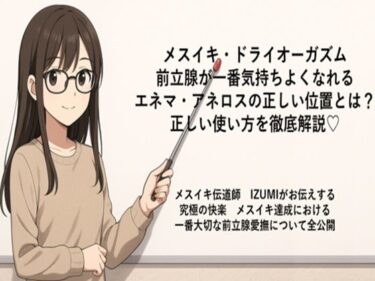 【無料で読める？】メスイキ・ドライオーガズム 前立腺が一番気持ちよくなれる エネマ・アネロスの正しい位置とは？ 正しい使い方を徹底解説（はーと）  メスイキ伝道師  IZUMIがお伝えする 究極の快楽  メスイキ達成における 一番大切な前立腺愛撫について全公開 【メスイキ？ドライオーガズム？研究所】