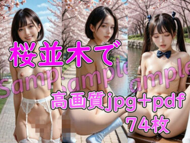 【無料で読める？】桜並木で 【AIアートクリエイツ】
