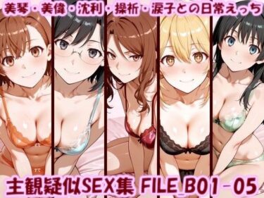 【無料で読める？】主観疑似SEX集 FILE_B01-05 美琴・美偉・沈利・操祈・涙子との日常えっち 【美乳淫】