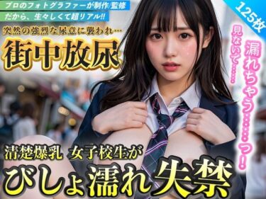 【無料で読める？】【実写系AI写真集】女子校生街中放尿おもらし 〜清楚爆乳女子校生が人前でびしょ濡れ失禁〜 Vol.1 【AIDOLL69】