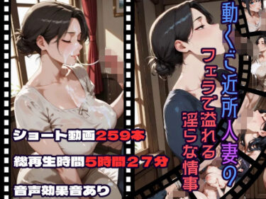 【無料で読める？】動くご近所人妻のフェラで溢れる淫らな情事 【CQ妖精雨風】