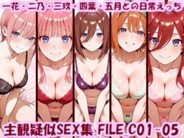 【無料で読める？】主観疑似SEX集 FILE_C01-05 一花・二乃・三玖・四葉・五月との日常えっち 【美乳淫】